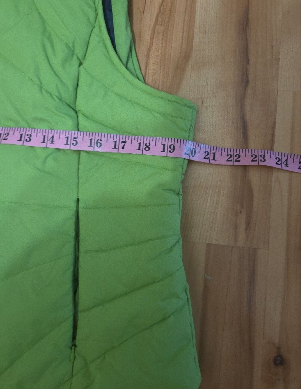 Kenneth Cole Reaction Lime Green Puffer With Zipper Vest Women's Large - Picture 14 of 16